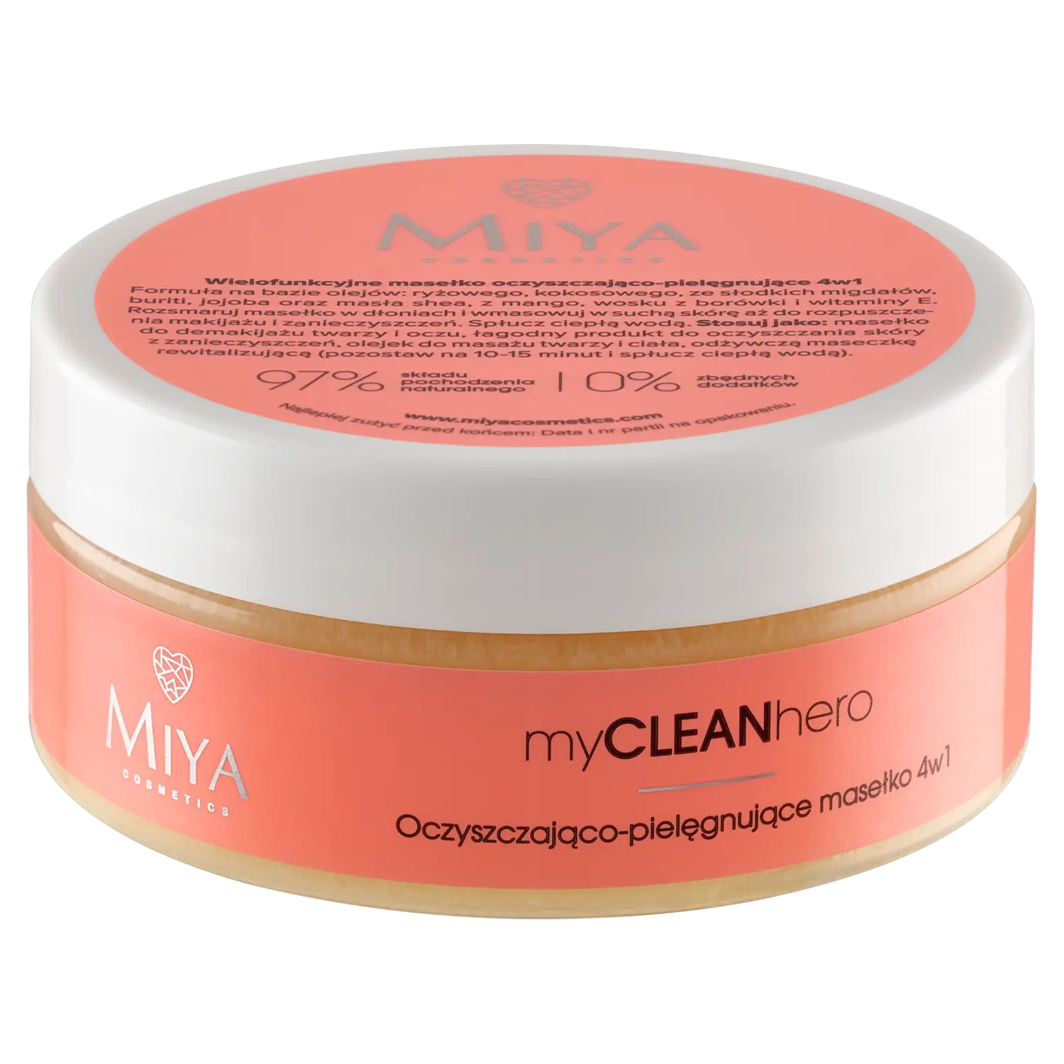 

Очищающее и ухаживающее масло для снятия макияжа с лица Miya Cosmetics Mycleanhero, 70 гр