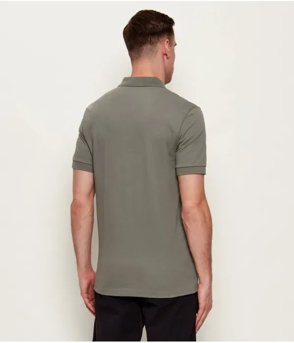 Поло Пассажир slim fit Boss Orange, оливково-зеленый — фото 3