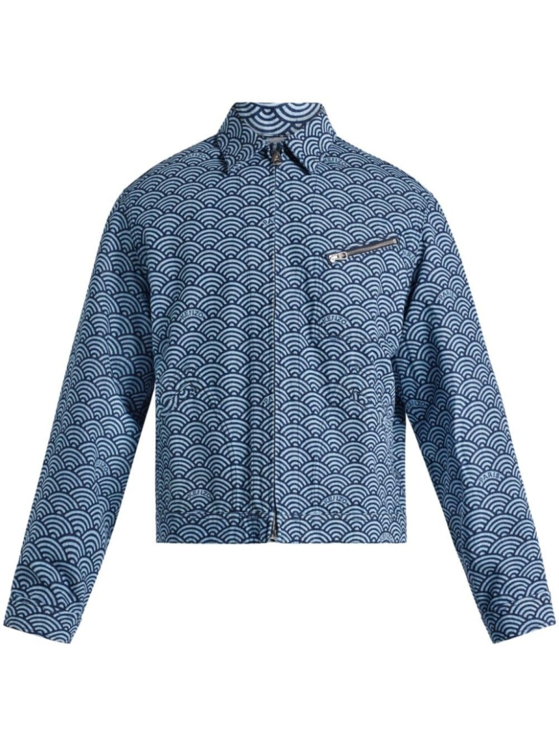 

Kenzo джинсовая куртка KENZO Seigaiha, синий