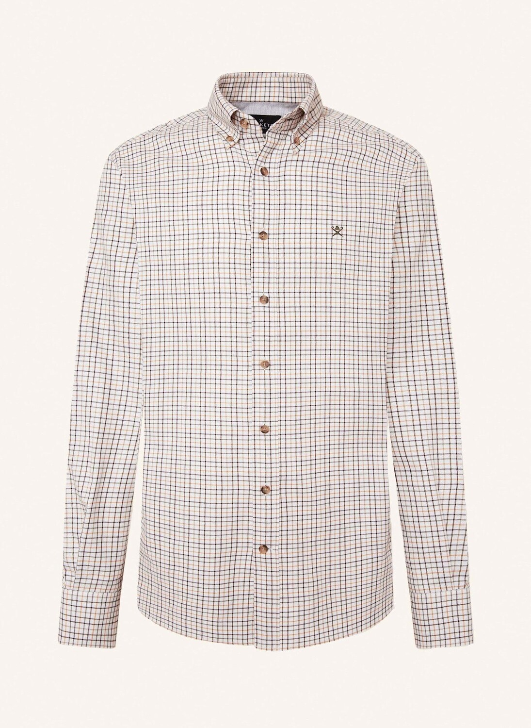 

Повседневная рубашка brushed tattersal HACKETT LONDON, желтый