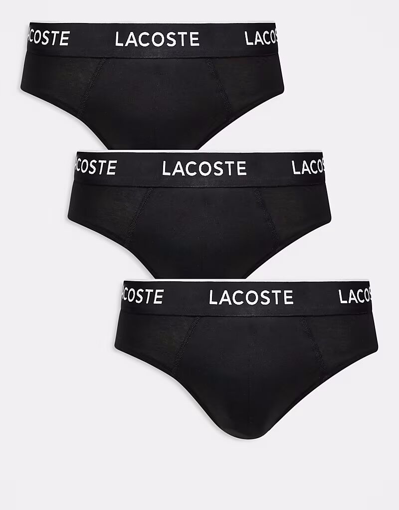 

Комплект из 3 пар трусов Lacoste черного цвета