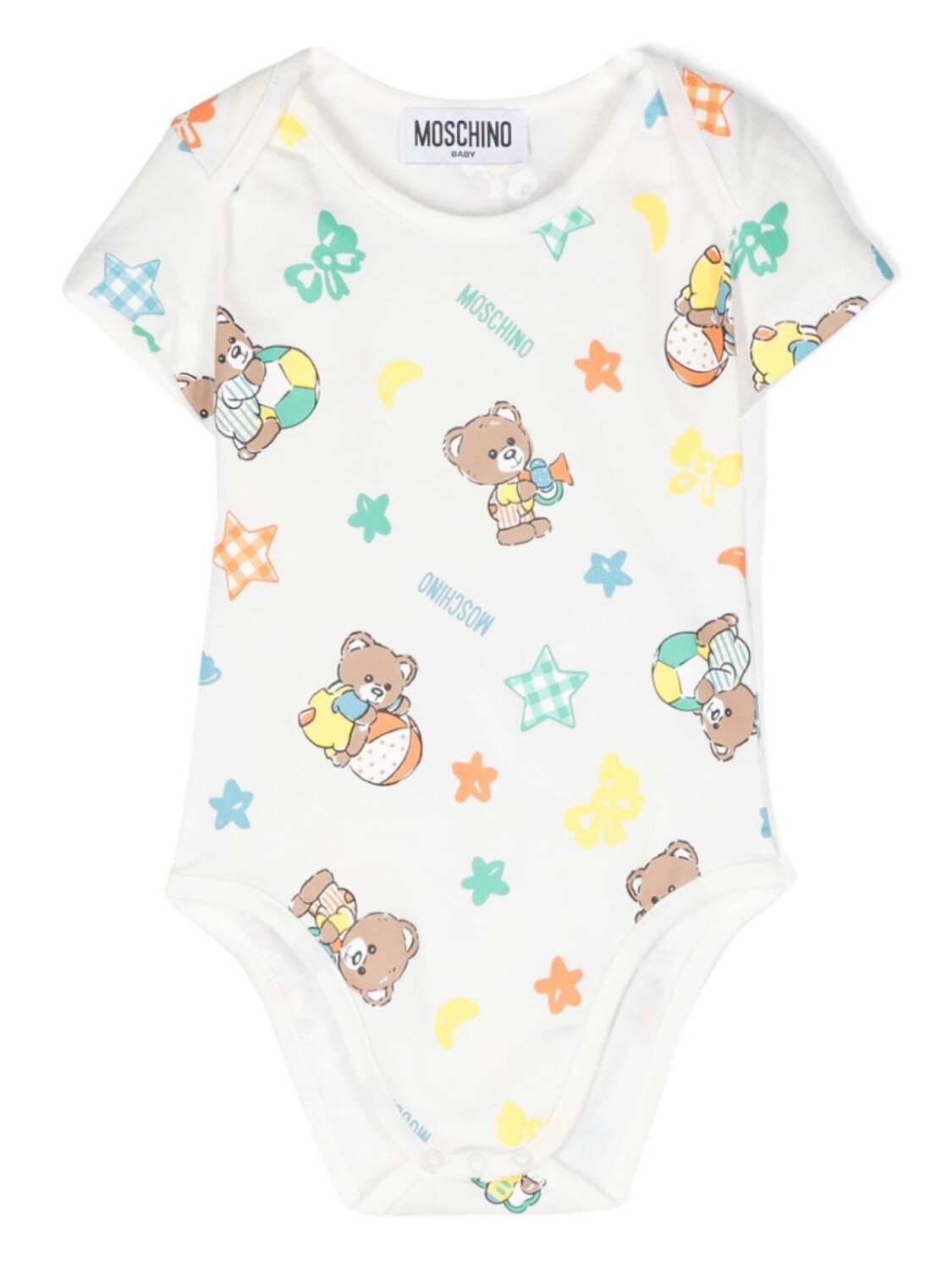 

Moschino Kids худи с принтом Teddy Bear, белый