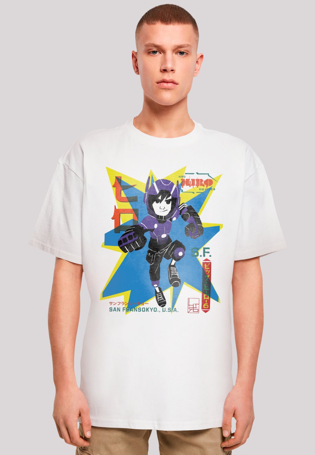 

Футболка с принтом BIG HERO 6 HIRO MANGA F4NT4STIC, белый