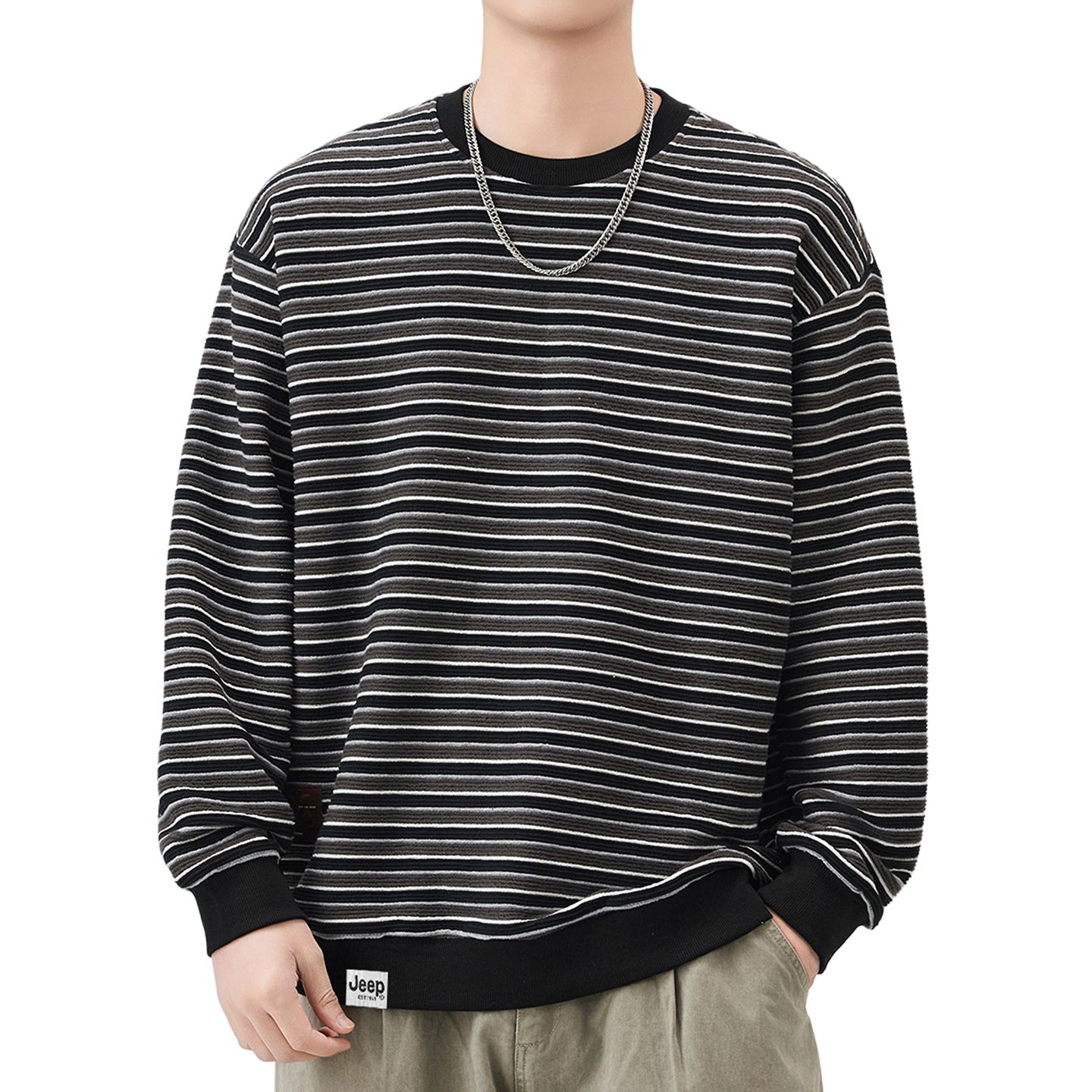 

Свитшот Leisure Collection Unisex Jeep, черный серый