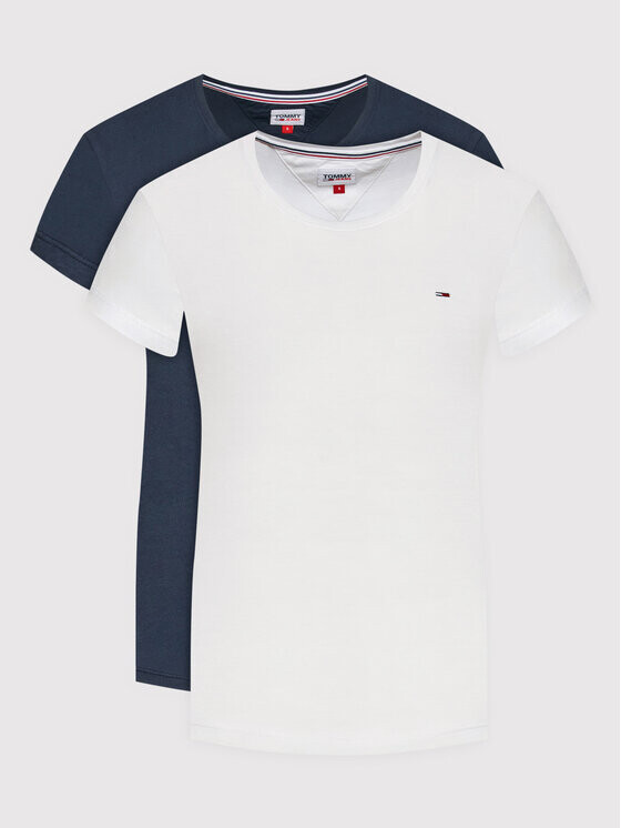 

Комплект из 2 футболок стандартного кроя Tommy Jeans, мультиколор