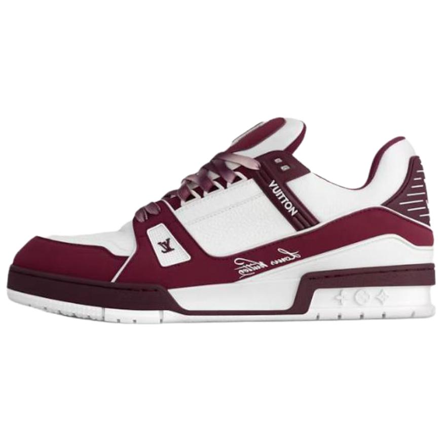 

LOUIS VUITTON Кроссовки для скейтбординга Trainer Low Top, красные, мужские
