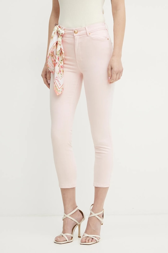 

Джинсы капри Guess, розовый