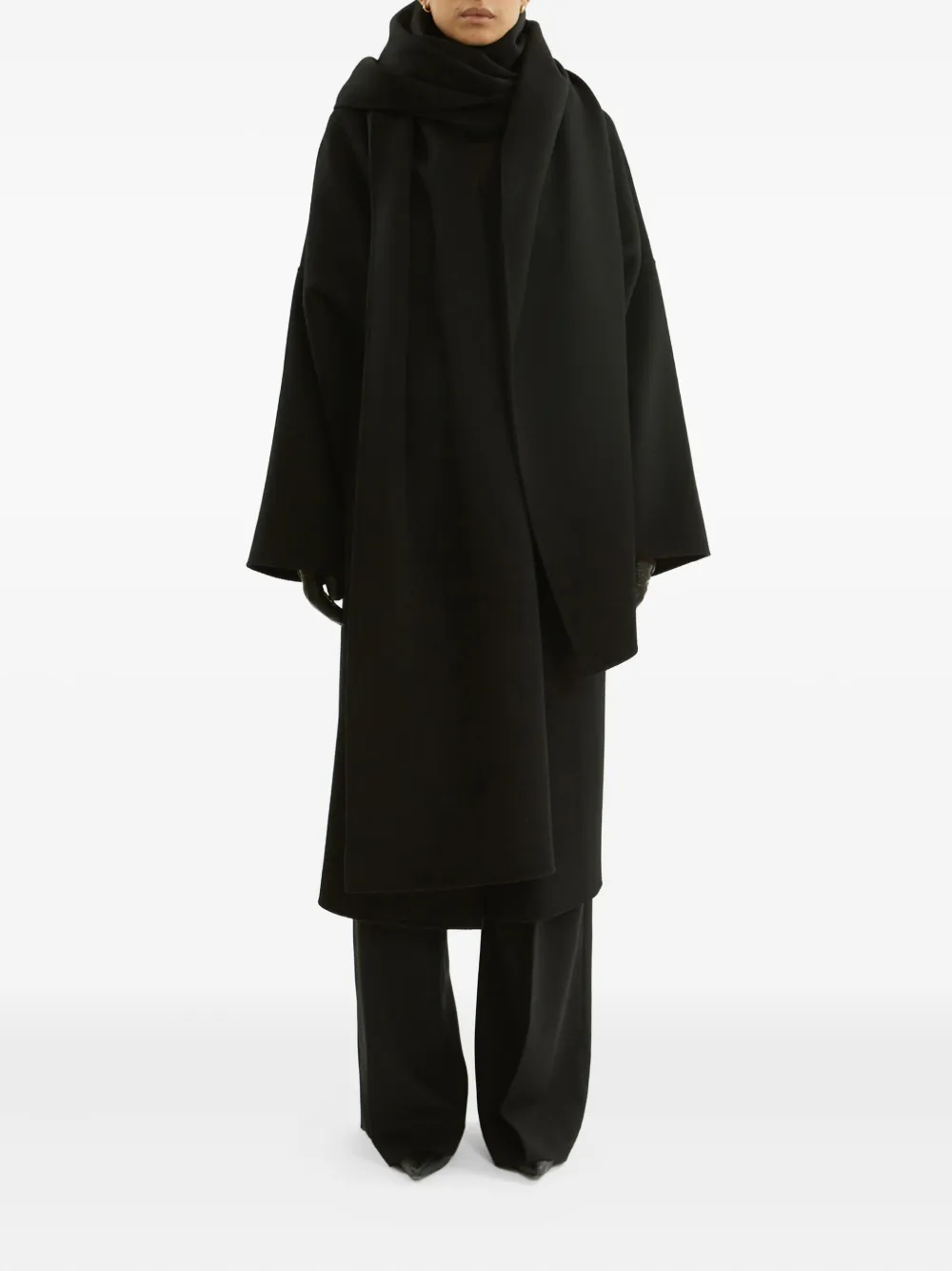 

Шерстяной шарф La Collection, черный