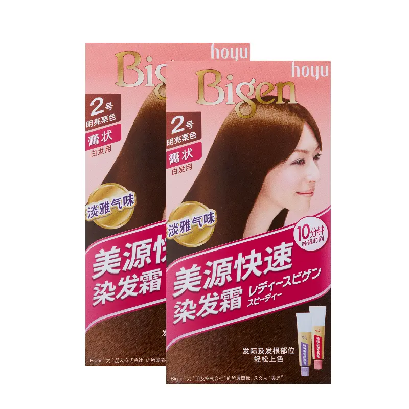 

Крем для быстрого окрашивания волос Meiyuan для женщин, маскирующий седину, 40г+40г HOYU, Quick Hair Dye Cream Size 2 ( Chestnut) *2 Box