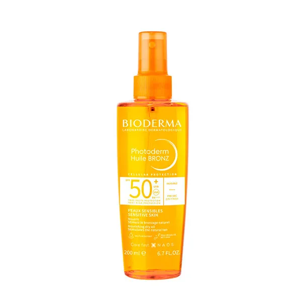 

Солнцезащитное масло SPF 50 Photoderm Huile Bronz Bioderma, 200 ml