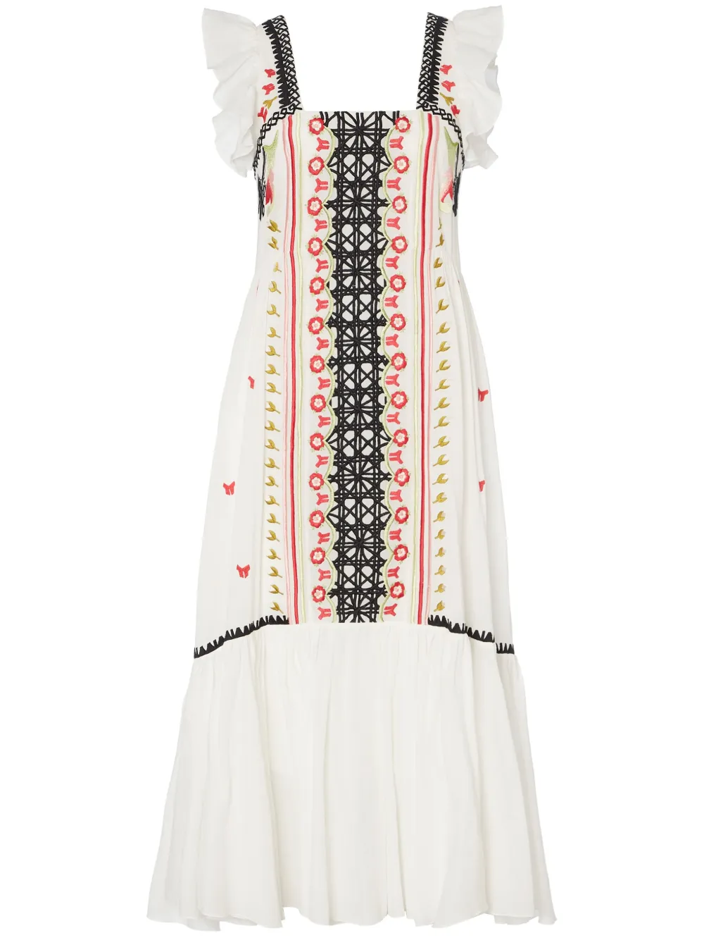 

Платье миди Florentine Temperley London, белый