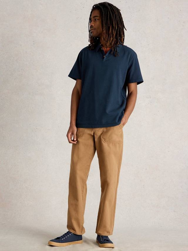 

Органическая хлопковая поло с коротким рукавом Regular Fit от Anderby White Stuff, Dark Navy