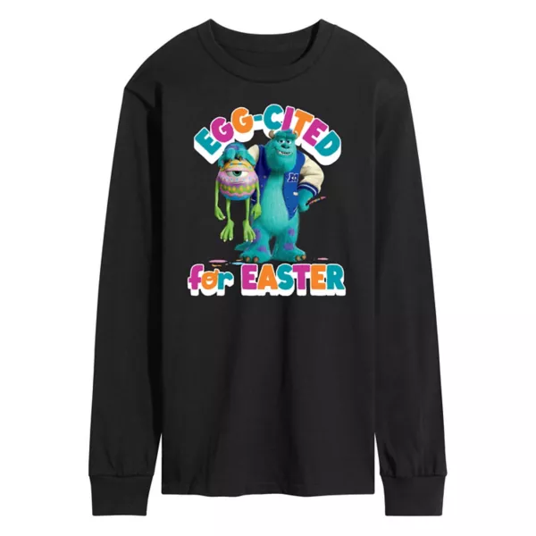 

Футболка с длинным рукавом Monsters Inc "В предвкушении Пасхи" для мужчин Disney / Pixar, черный