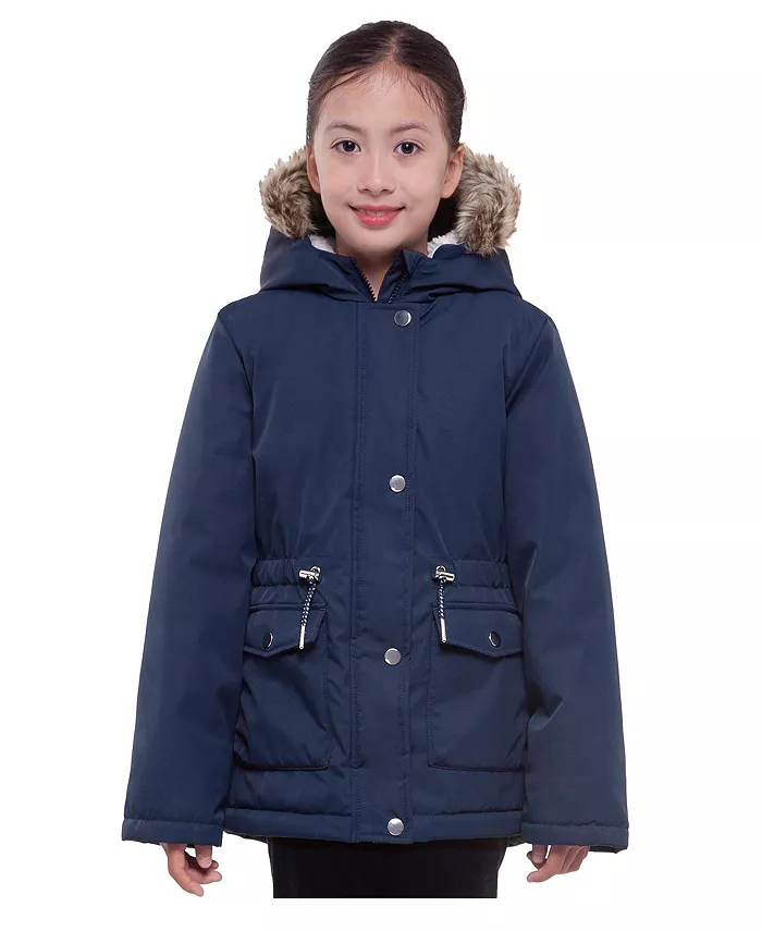 

Детская парка с подкладкой из флиса Sherpa для девочек 4-18 лет Rokka&Rolla, синий
