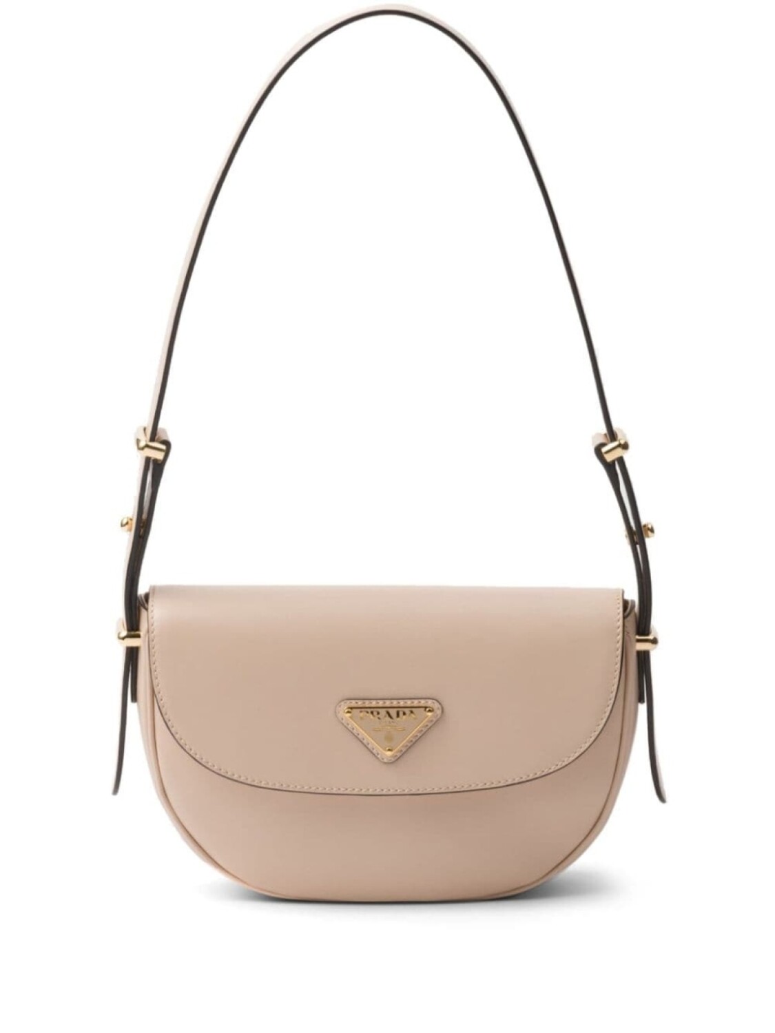 

Маленькая сумка Prada на плечо, нейтральный цвет