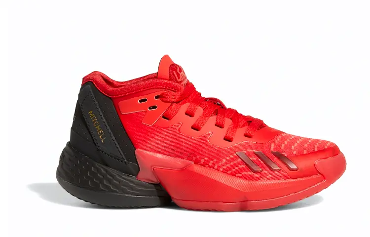 Баскетбольные кроссовки DON Issue #4 для детей GS Low-top Red/Black Adidas — фото 2