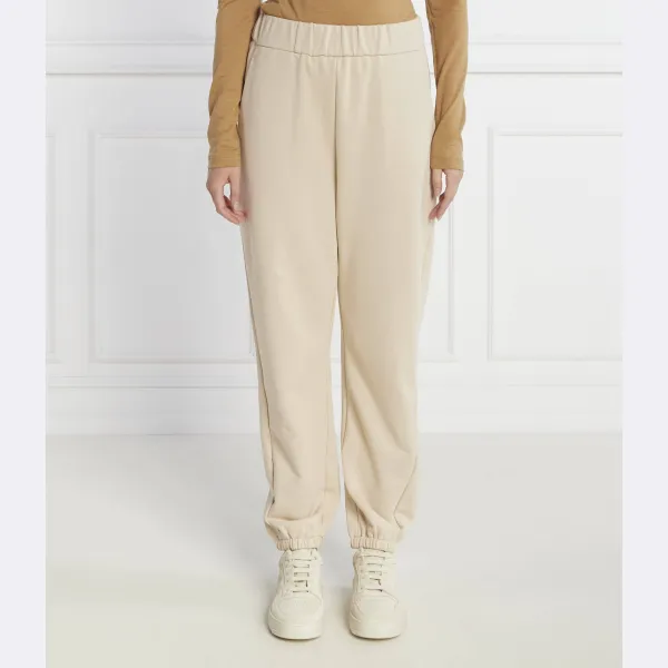 

Спортивные брюки стандартного кроя Max Mara, экрю