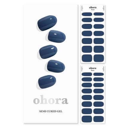 

Полузатвердевшие гелевые полоски для ногтей ohora N Cream Indigo