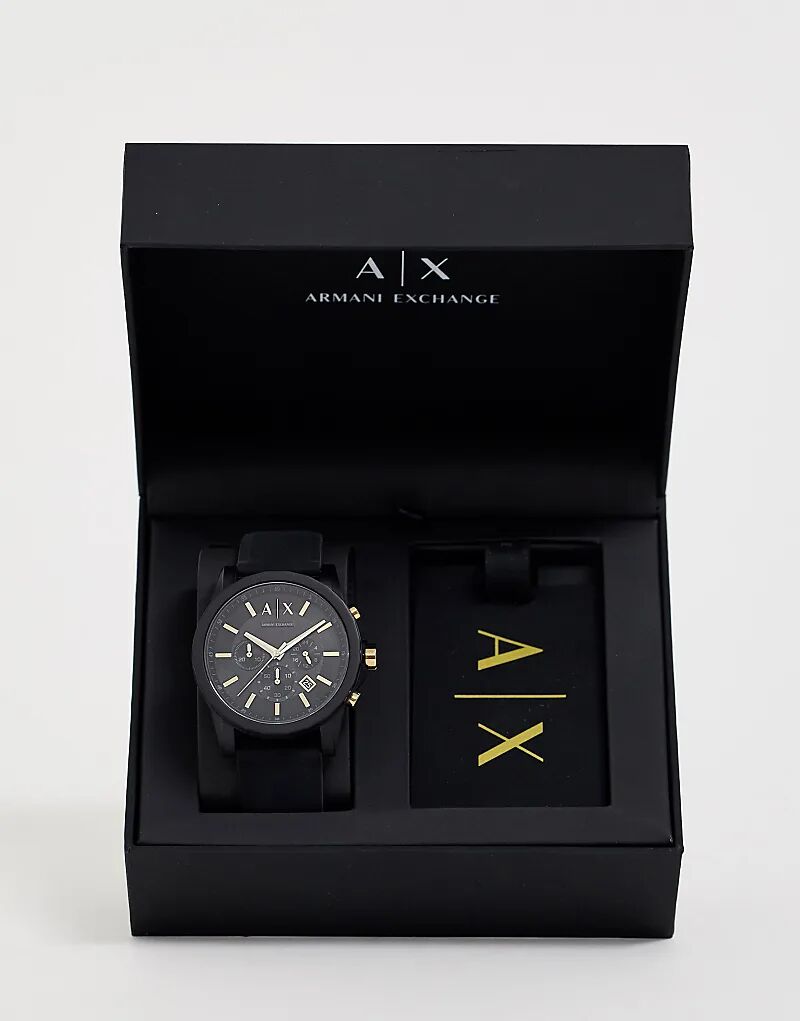 

Подарочный набор мужских часов Armani Exchange с багажной биркой