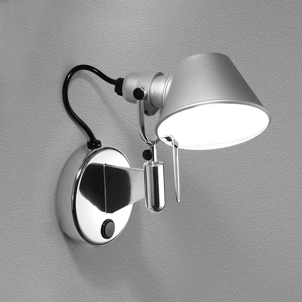 

Настенный светильник Tolomeo Micro Faretto с кнопкой ARTEMIDE серебро