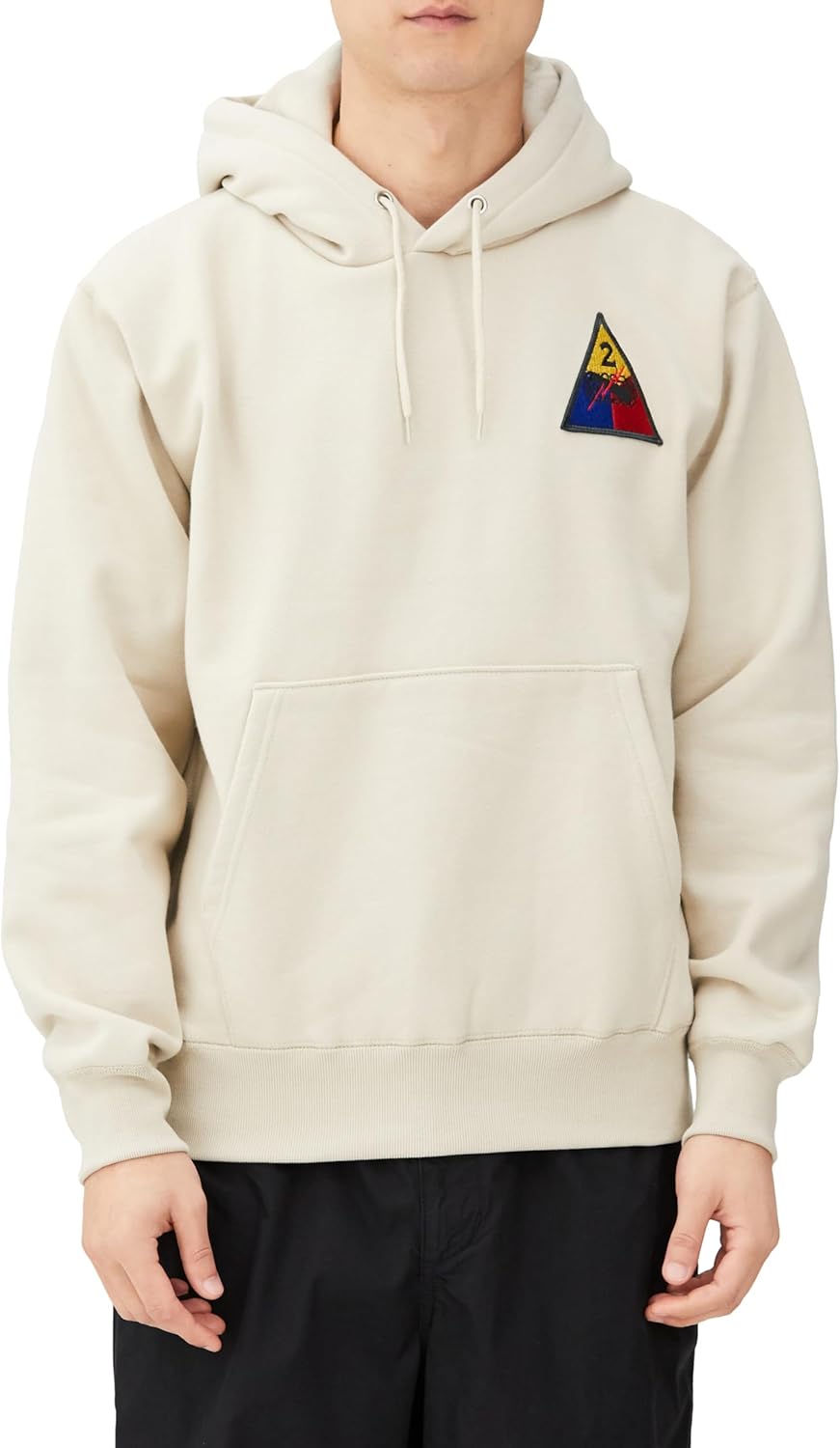 

Толстовка с капюшоном в стиле F, нашивка с гербом армии США, флисовая подкладка, пуловер, цвет: серый (stone) F-Style