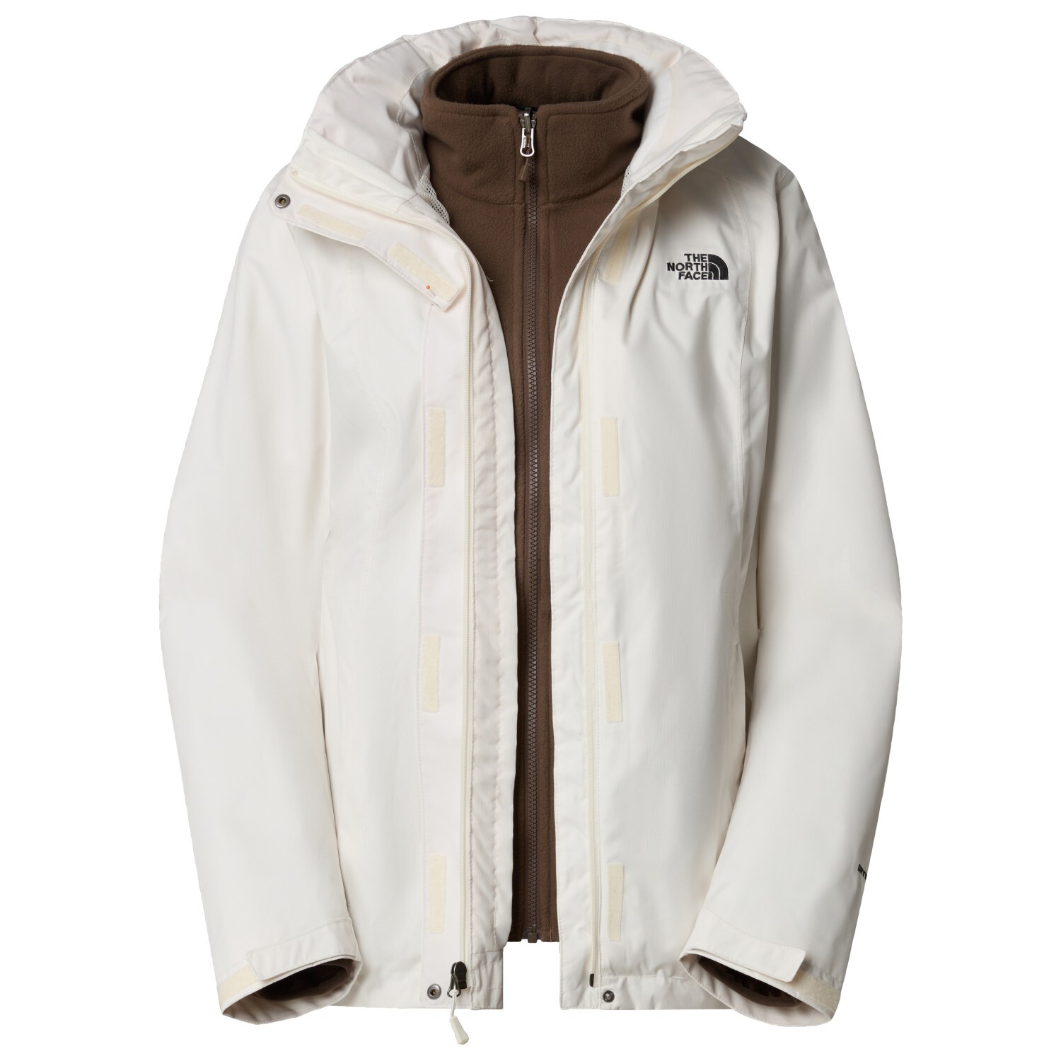 

Двойная куртка The North Face Evolve II Triclimate Jacket, цвет White Dune/Smokey Brown