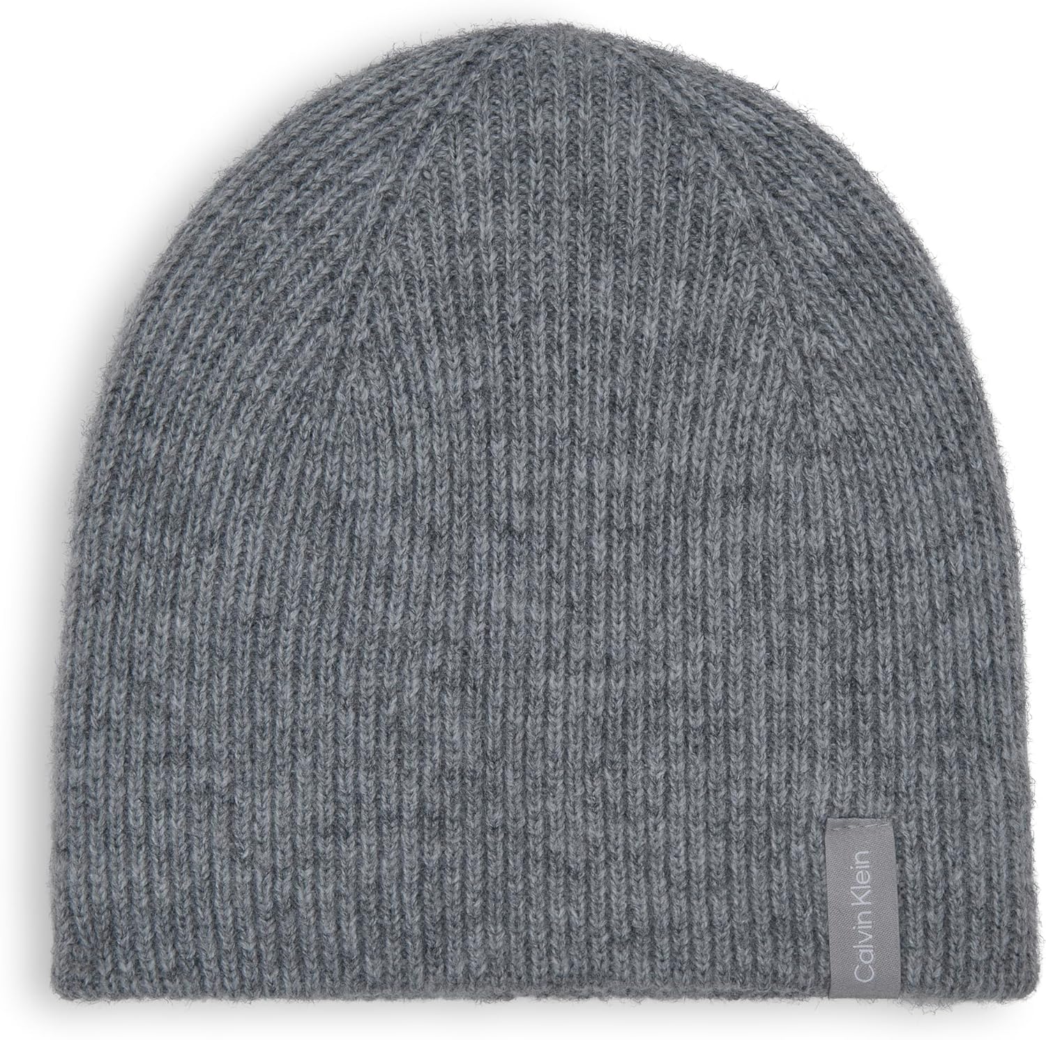 

Женская двусторонняя шапка-бини Calvin Klein с цветным принтом и нашивкой-логотипом CK, Heather Mid Gray