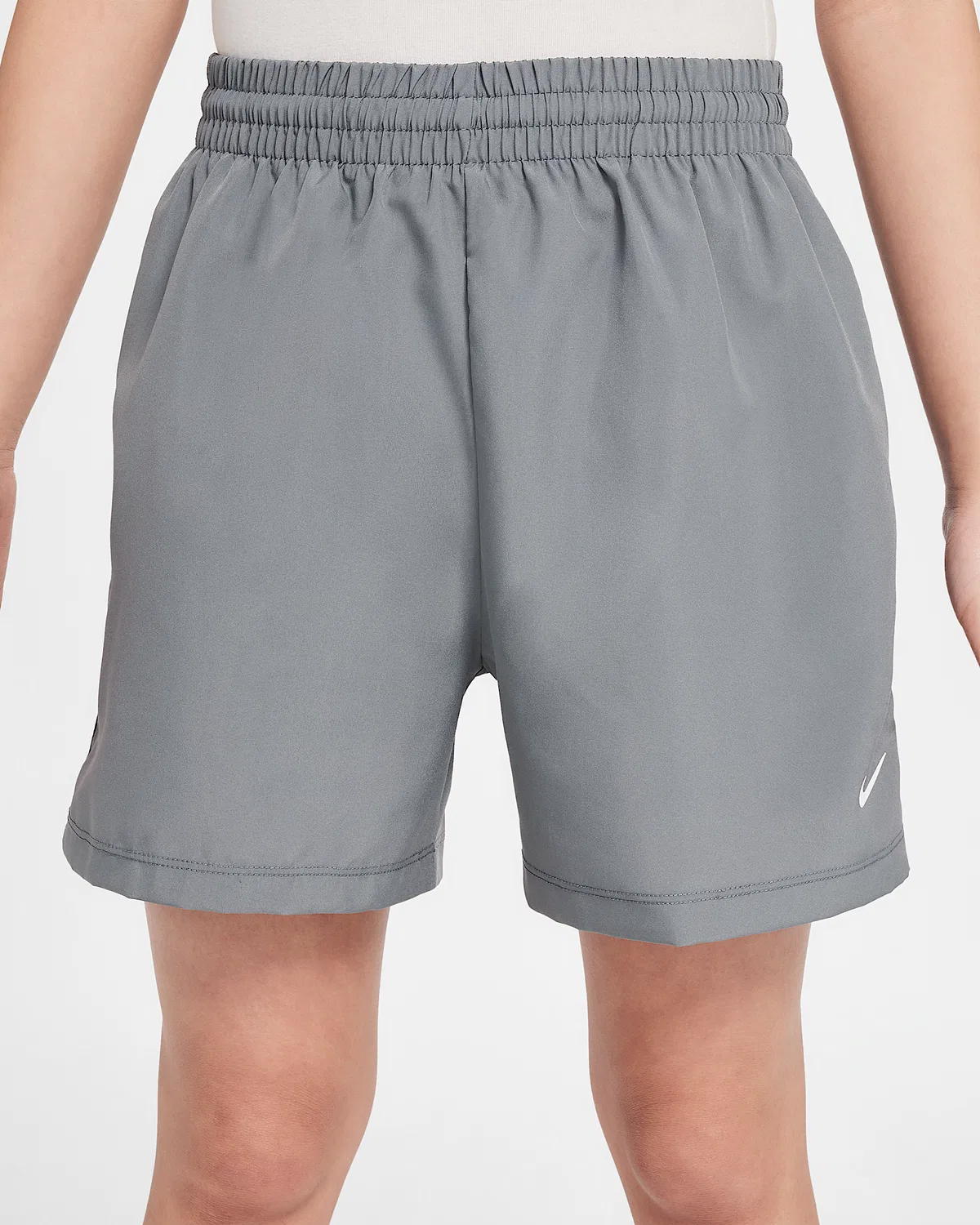 Детские шорты Nike Dri-FIT 4" Woven Shorts Big Kids' Multi, Smoke Grey/White — фото 2