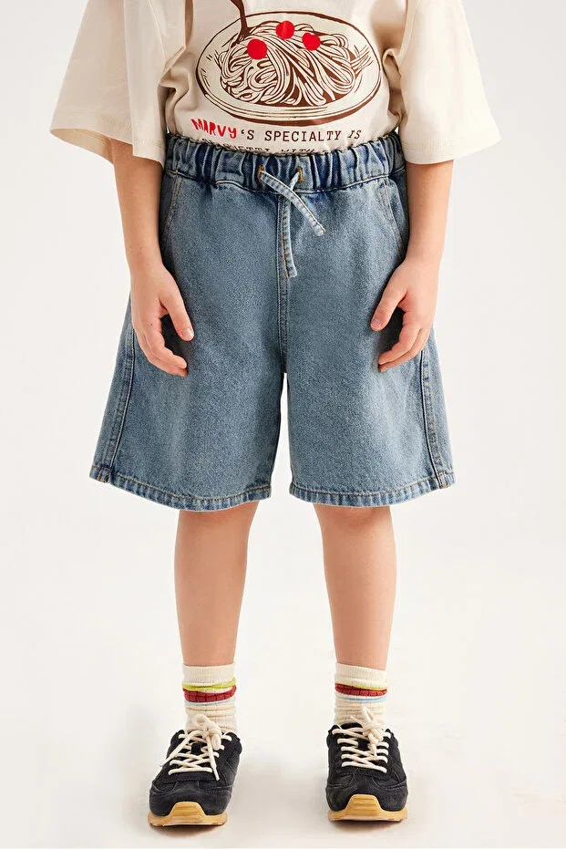 Детские шорты для девочек джинсовые Bermuda Marvy, Light Blue