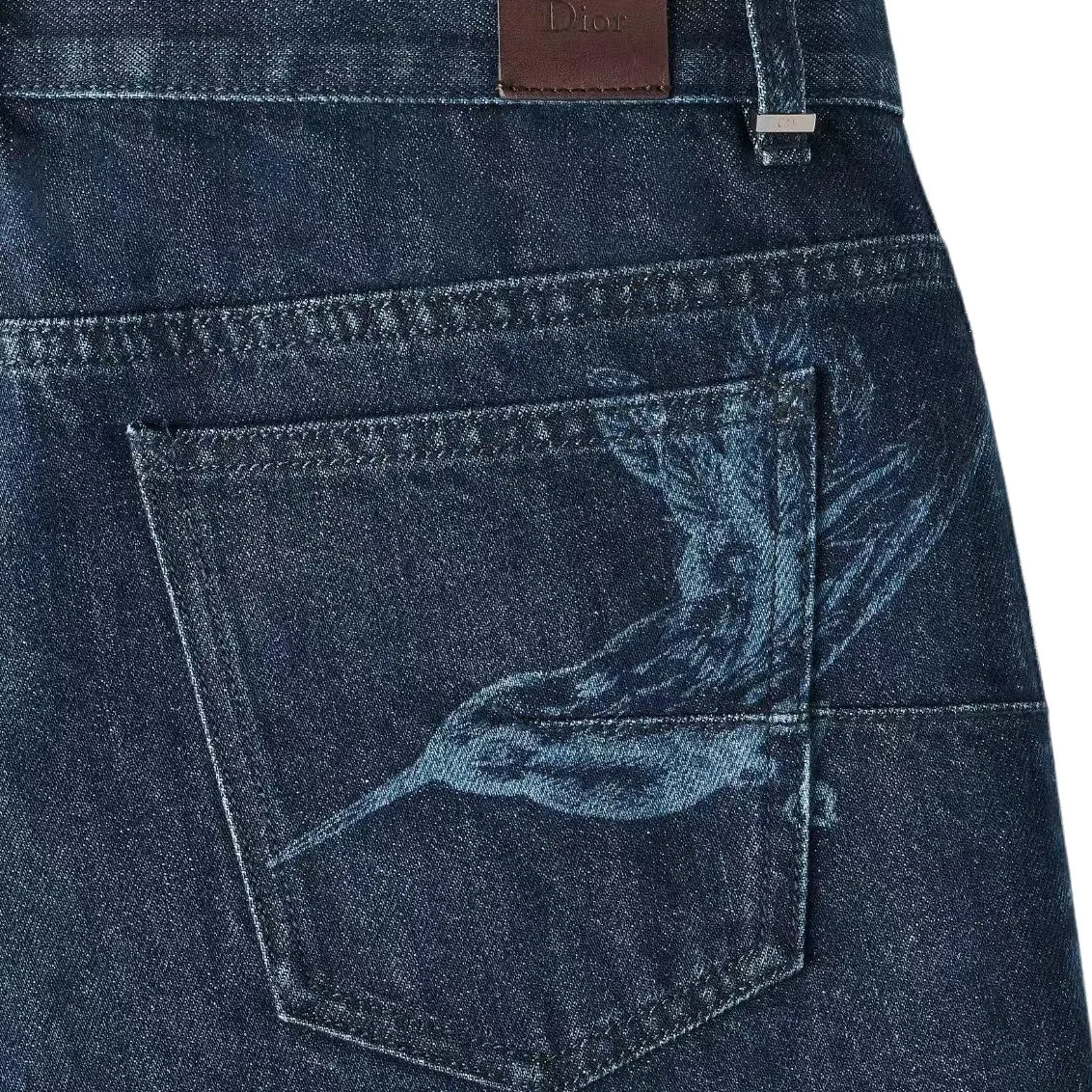 Мужские джинсовые шорты прямого кроя Denim Shorts DIOR, Blue — фото 4