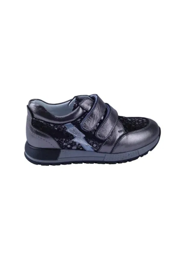 Детские туфли для девочек с графическим принтом Angelokids, Navy Blue — фото 2