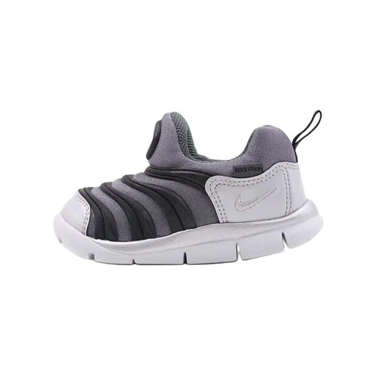 Детские кроссовки для малышей с низким верхом Dynamo Free Nike, Black Mist Gray Shimmering Silver