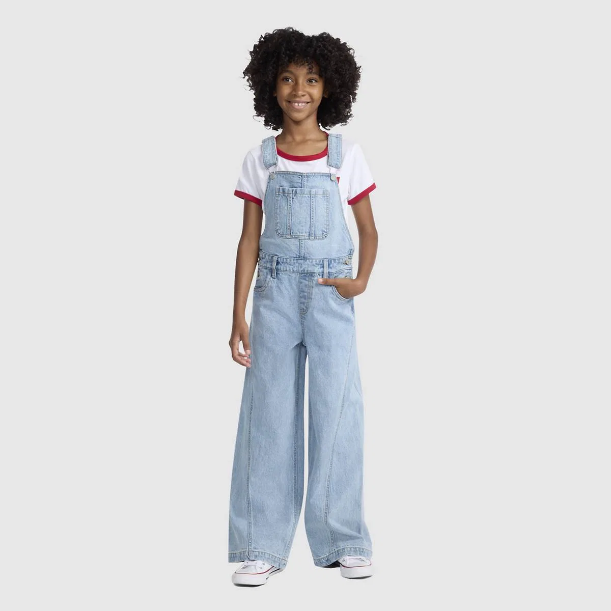 Комбинезоны-Карго для девочек 7-16 лет Levi's, Far And Wide - Light Wash — фото 2