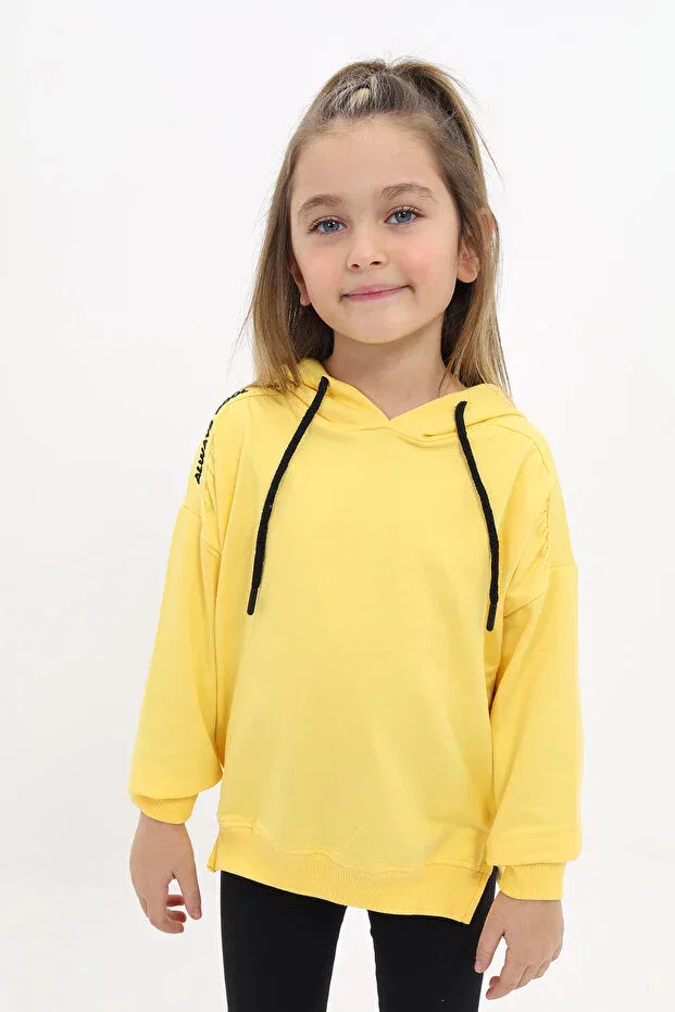 Детские свитшот для девочек с вышивкой Toontoy, Dark Yellow