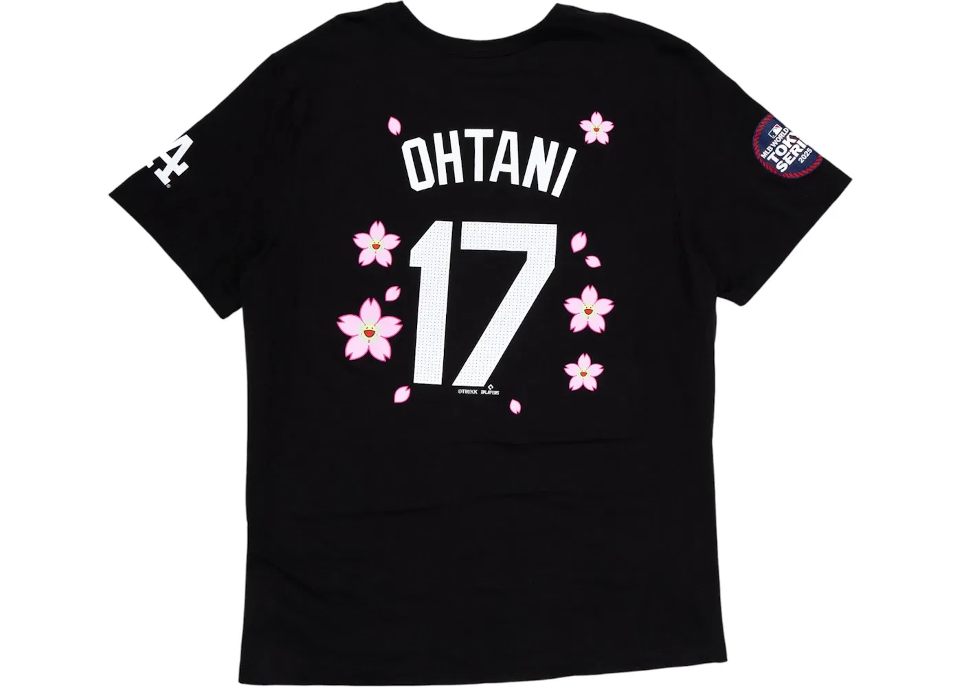 Мужская футболка с принтом Nike x Takashi Murakami x MLB World Tour Tokyo Series 2025 Shohei Ohtani Dodgers, Black — фото 2