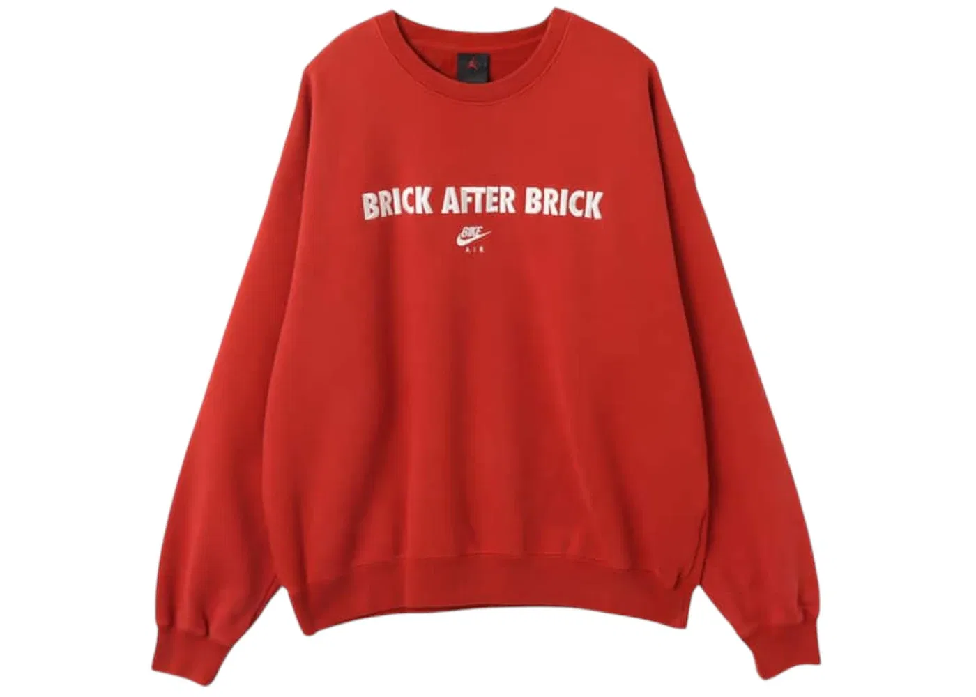 Мужской свитшот из флиса с принтом Nigel Sylvester Brick After Brick Jordan, Cinnabar Red
