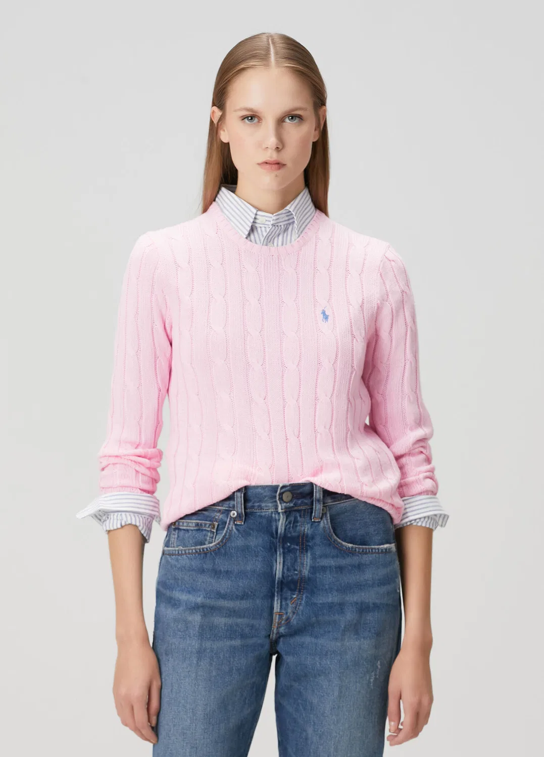 Трикотажный свитер Polo Ralph Lauren, Pink — фото 3