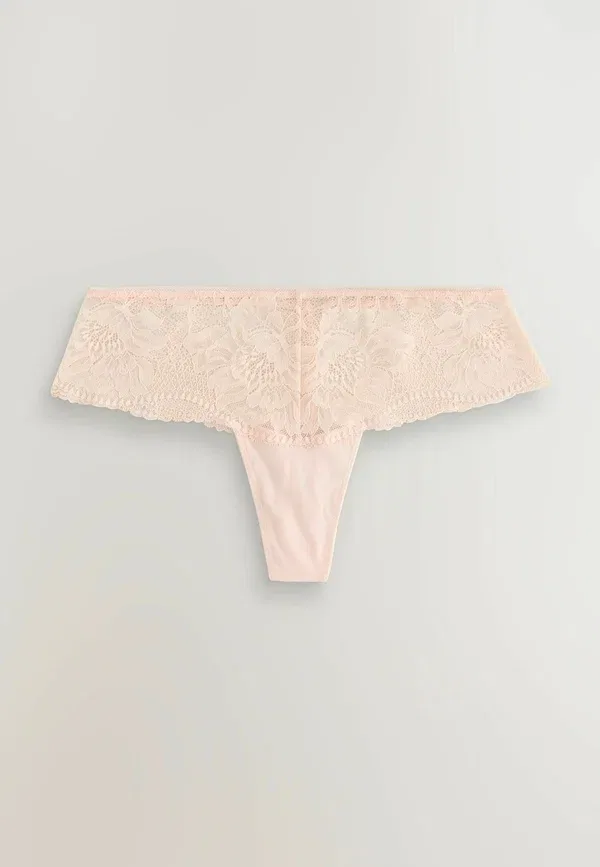 Комплект трусов 3 шт. Hipster thong fit Next, черный, розовый, белый — фото 3