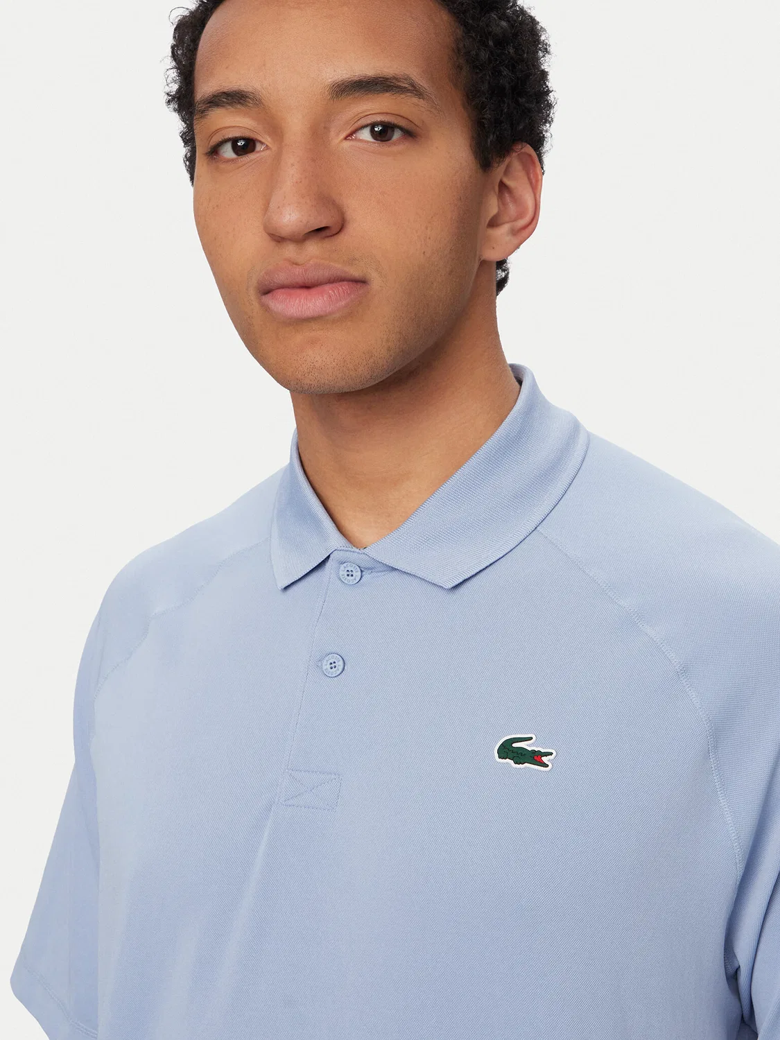 Мужское поло стандартного кроя Lacoste, голубой — фото 4