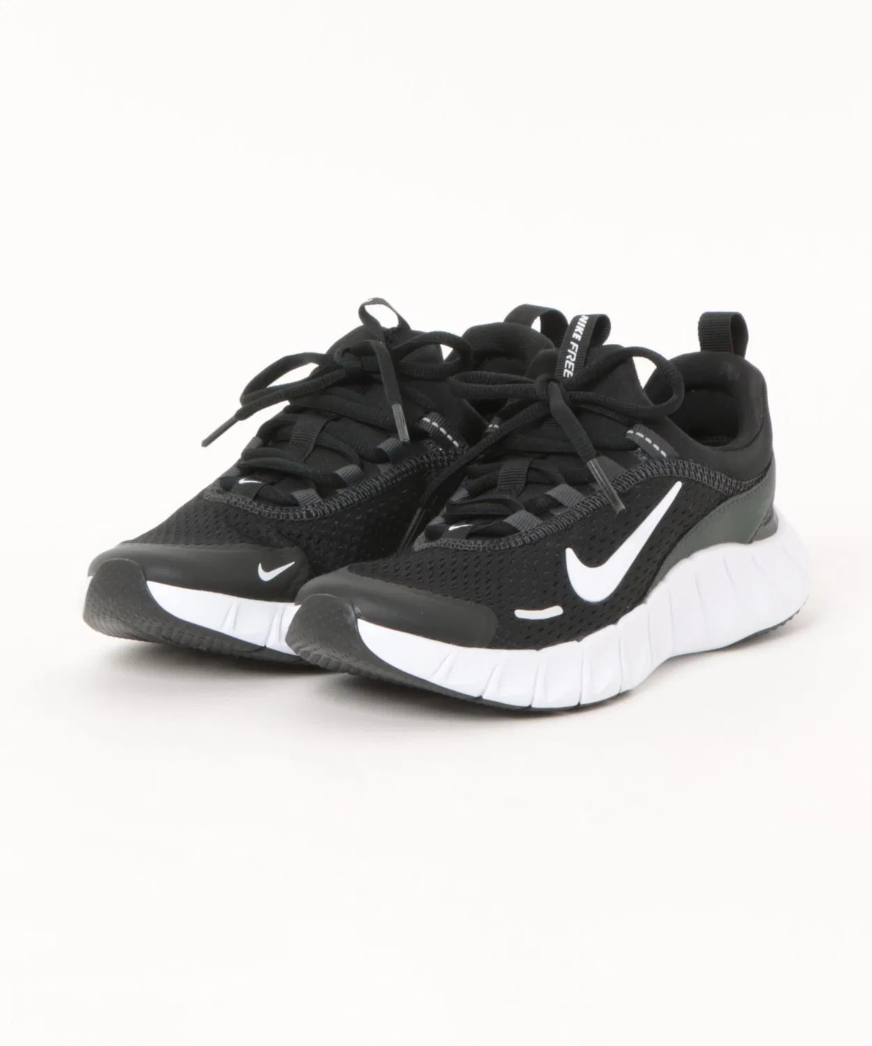 Детские кроссовки с шнуровкой NIKE FREE RIDE GS NIKE, Black