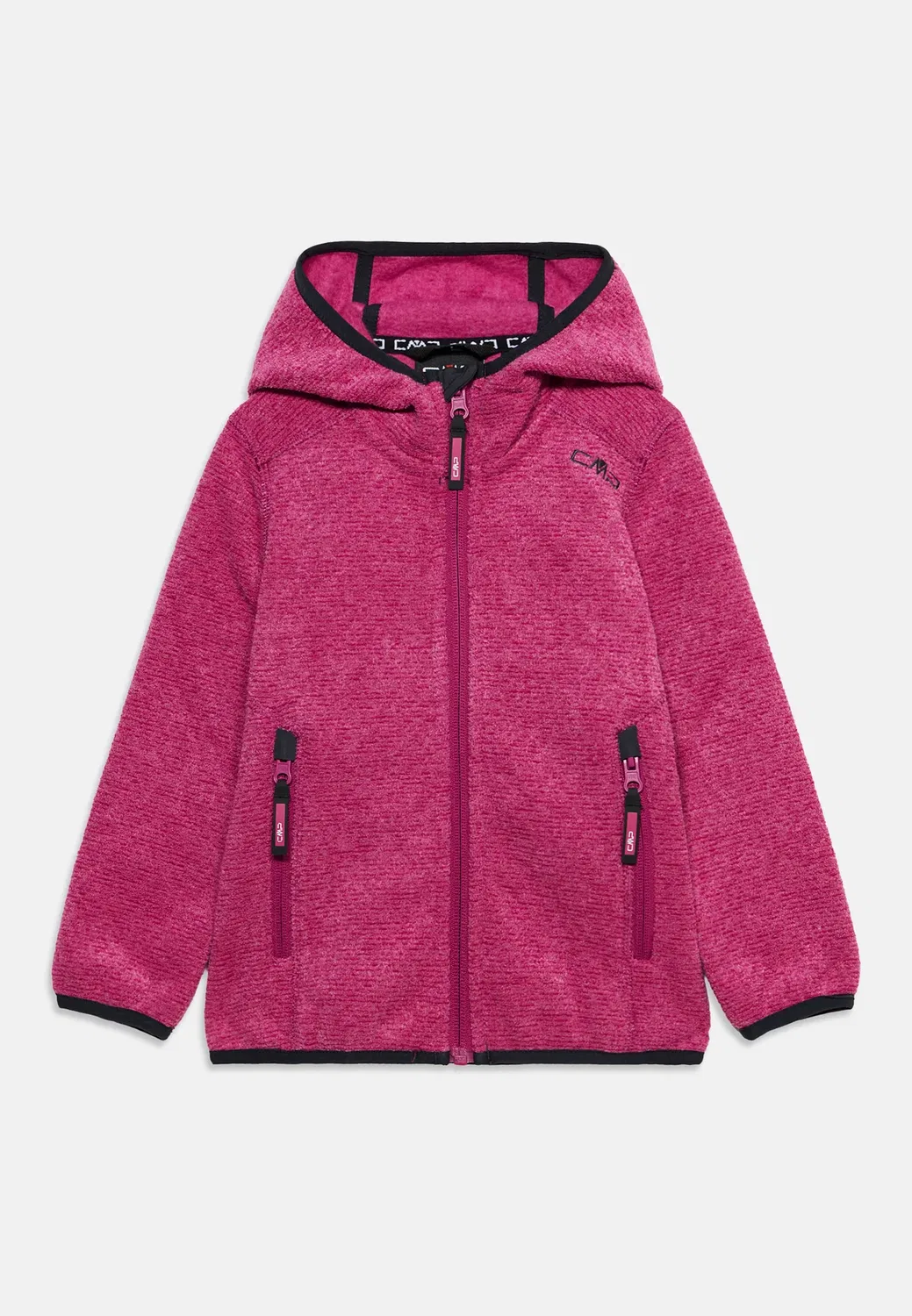 Куртка унисекс с капюшоном Fix Hood - флисовая куртка Cmp, Amaranto