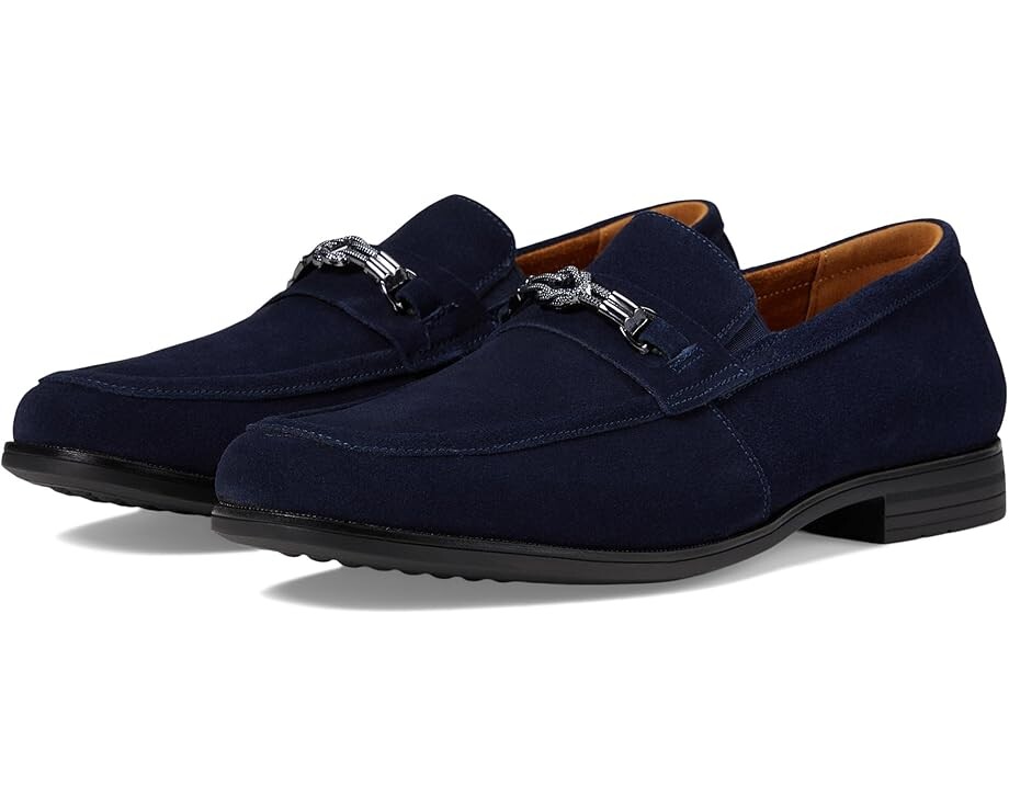 

Лоферы Stacy Adams Ravelle Moc Toe Bit Slip-On, цвет Navy Suede
