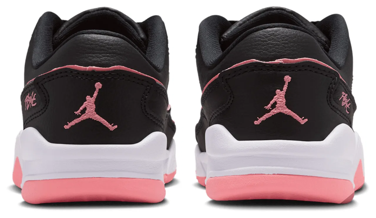 Кроссовки для мальчиков Flight Court Jordan, цвет Black/White/Pink Gaze — фото 3