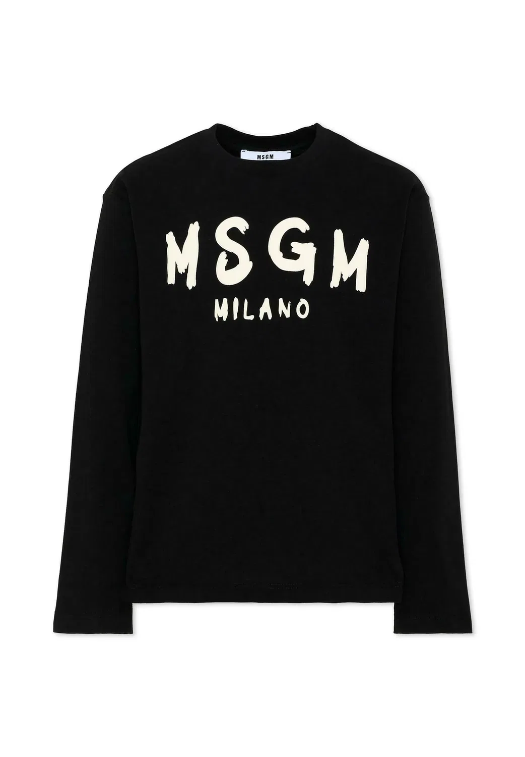Футболка унисекс с длинными рукавами Msgm, Black