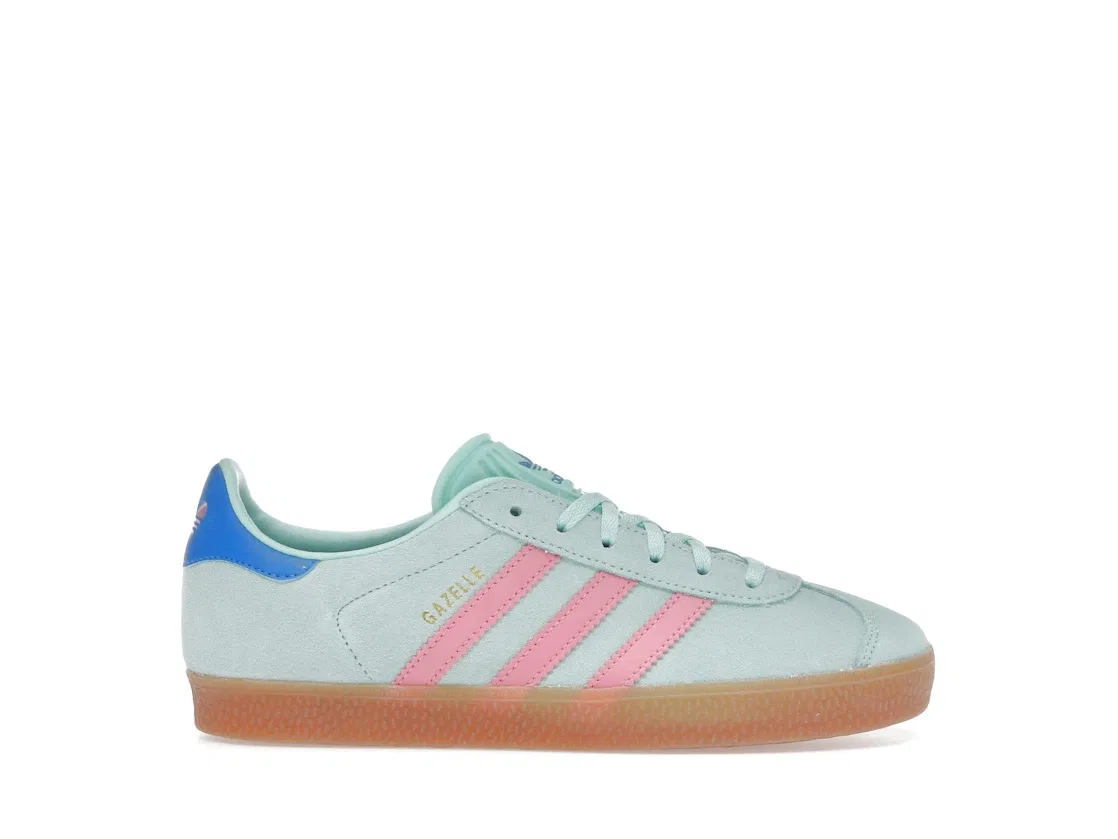 Детские кроссовки Lifestyle Adidas Gazelle, Clear Mint/Bliss Pink/Bright Blue
