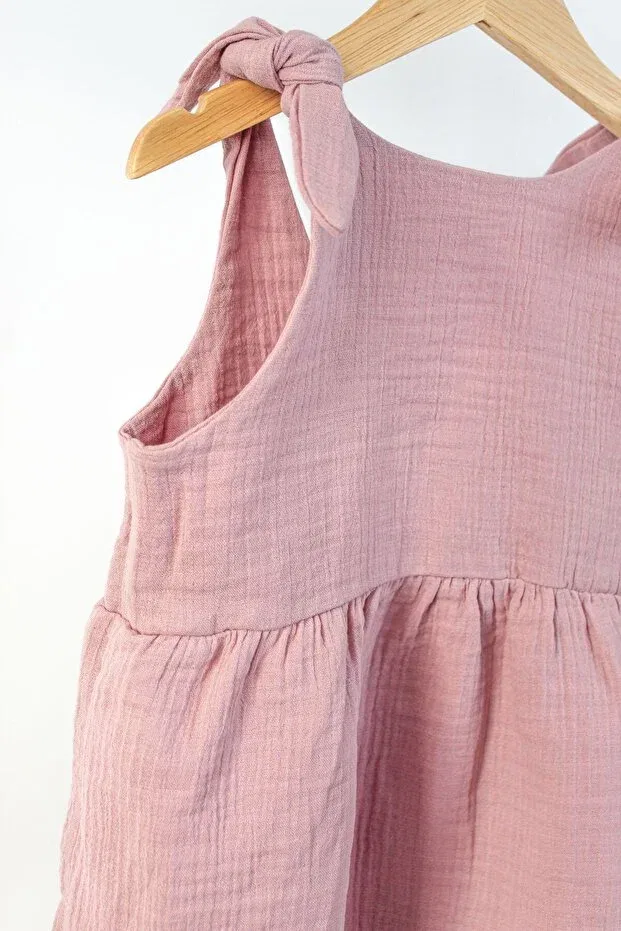 Детское платье для девочек хлопковое O&G Collection, Lilac — фото 2