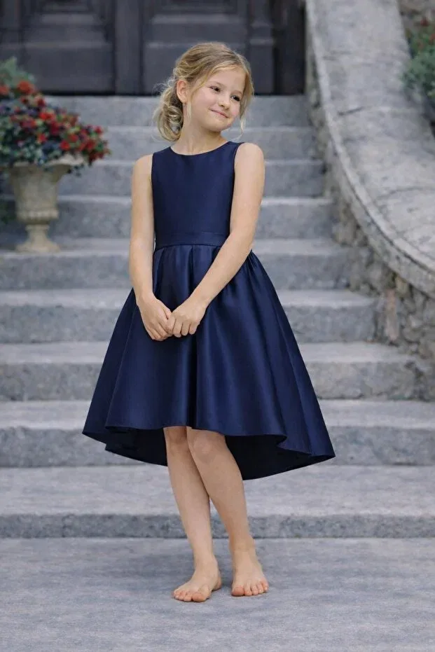 Детское платье для девочек асимметричное Party Suneh, Navy Blue