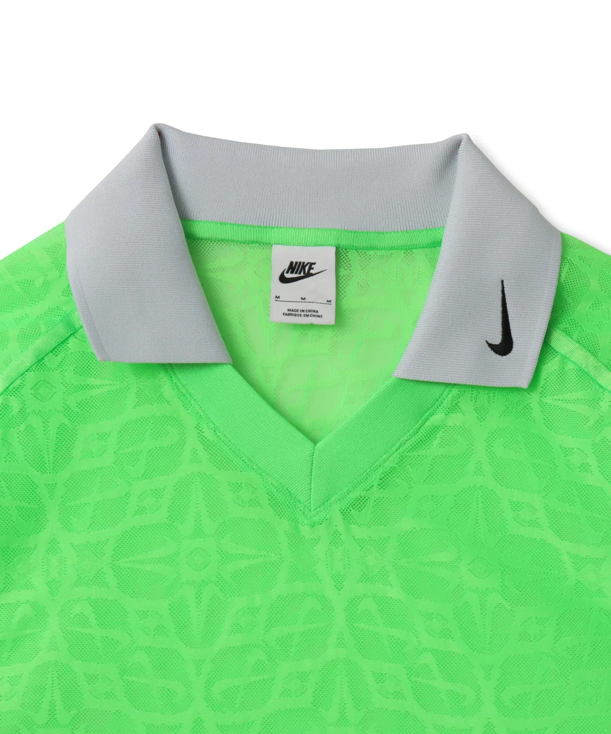 Женская футболка-поло с кружевным принтом, модель Street Lace Polo NIKE, Green — фото 3