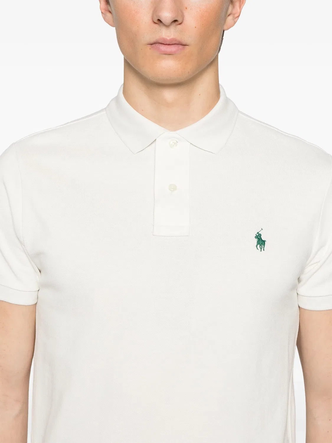 Polo Ralph Lauren Рубашка-поло с вышивкой пони белая — фото 3