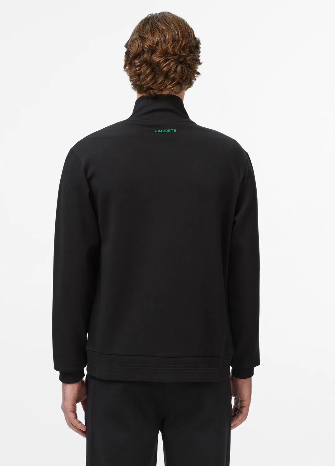 Свитшот с застежкой-молнией Lacoste, черный — фото 2